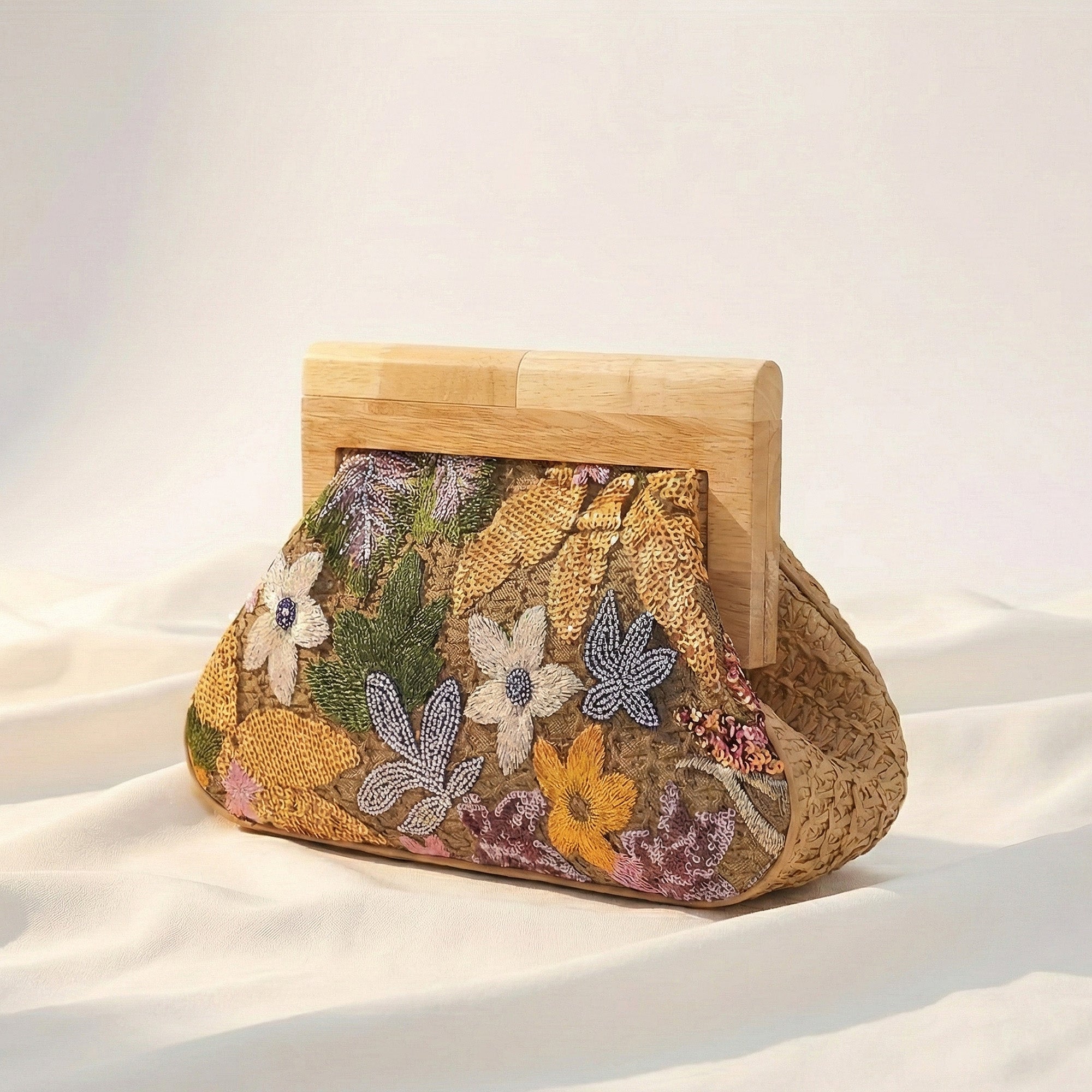 Elysian Bloom Frame Clutch