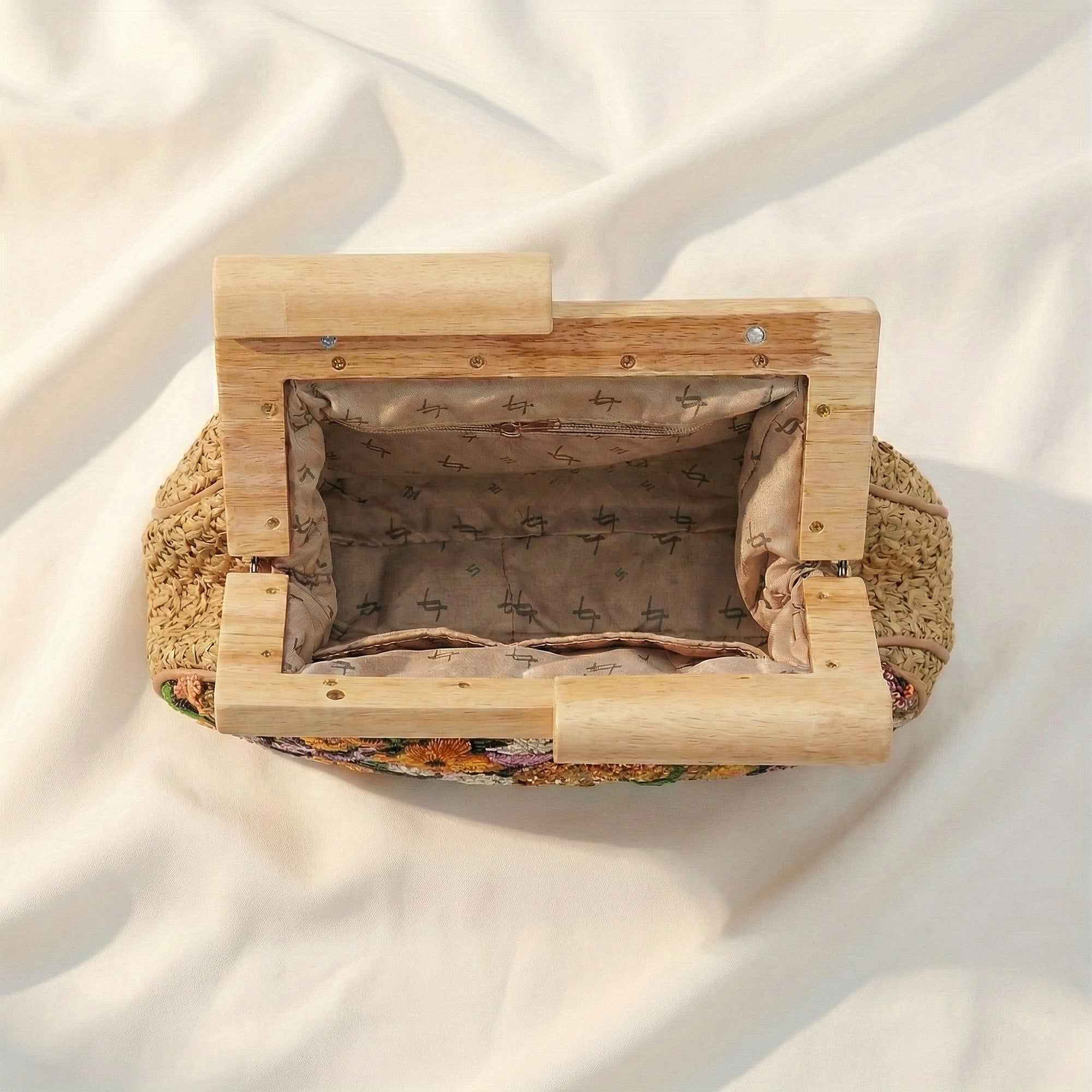 Elysian Bloom Frame Clutch