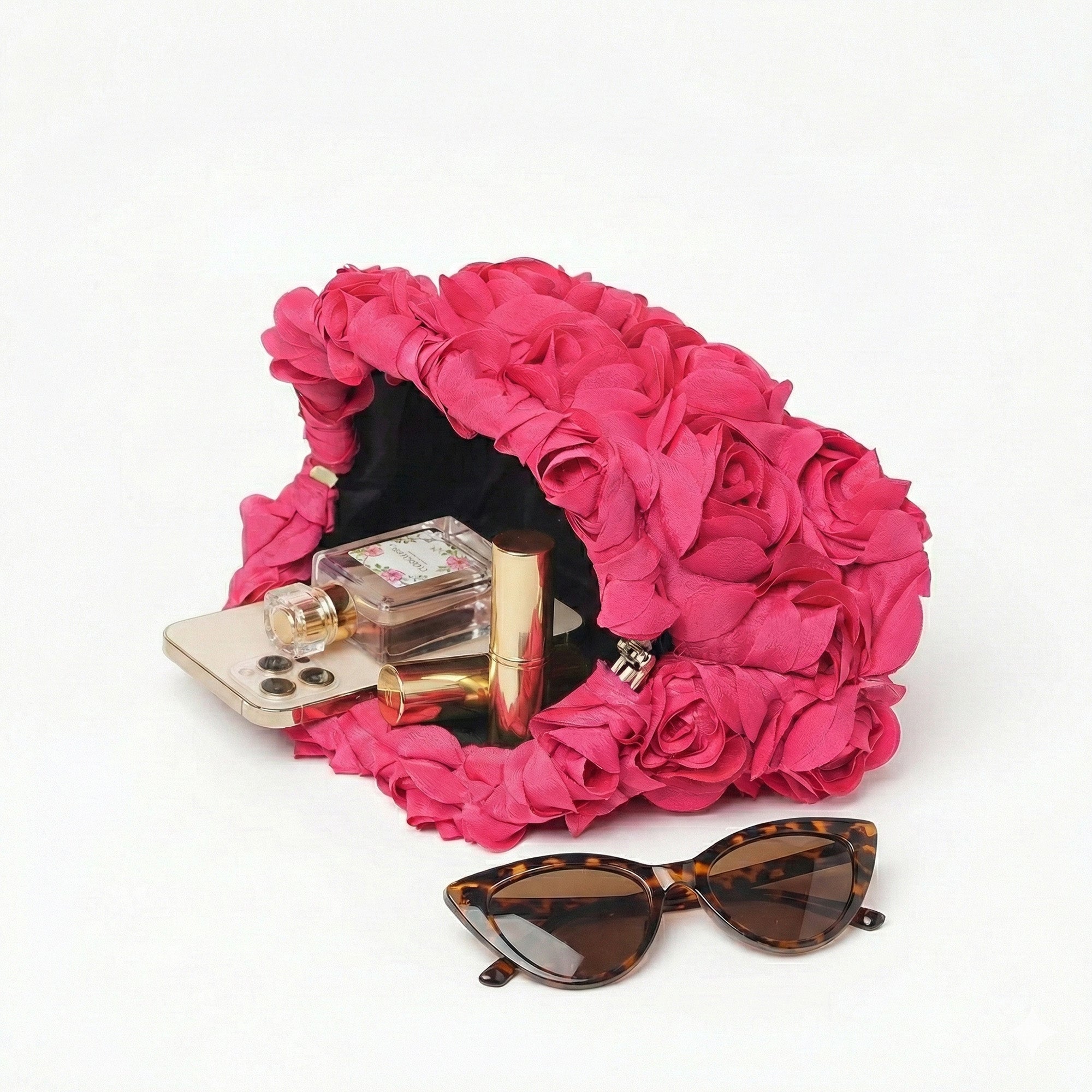 Rosé Bloom Couture Clutch